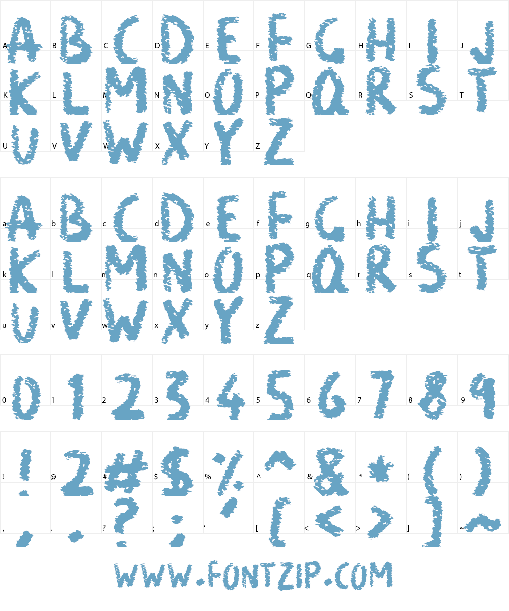 Neat Chalk Font Character